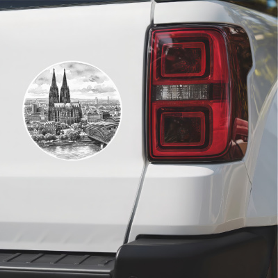 K�lner Dom aus Deutschland K�ln Aufkleber - Ansicht 2