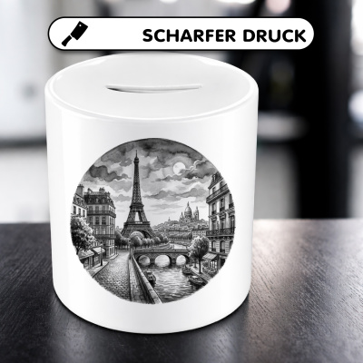 Spardose mit dem Motiv Eiffelturm aus Frankreich Paris - Ansicht 5