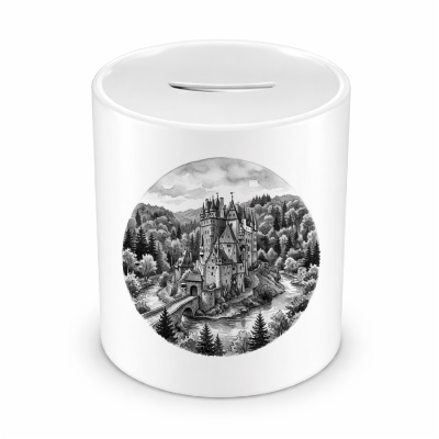 Spardose mit dem Motiv Burg Eltz aus Deutschland Wierschem