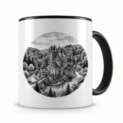 Tasse mit  Burg Eltz aus Deutschland Wierschem 