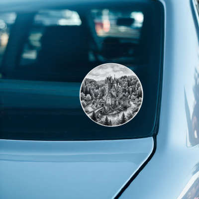 Burg Eltz aus Deutschland Wierschem Aufkleber - Ansicht 3