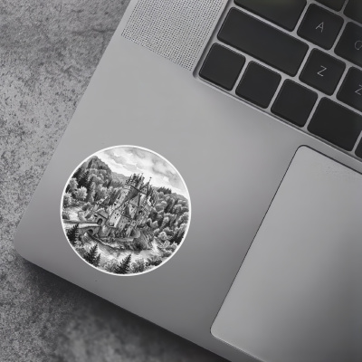 Burg Eltz aus Deutschland Wierschem Aufkleber - Ansicht 5
