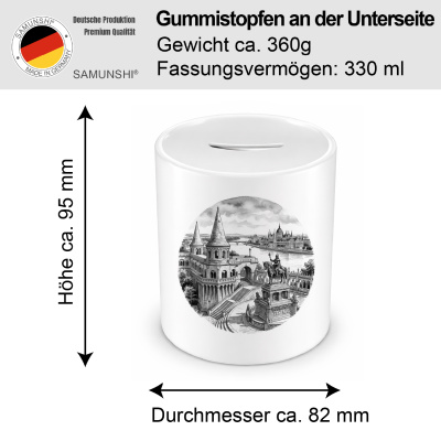 Spardose mit dem Motiv Fischerbastei aus Ungarn Budapest - Ansicht 2