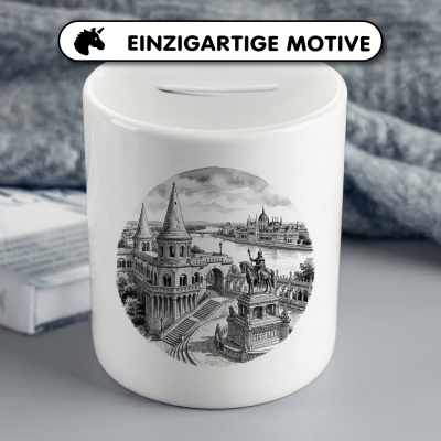 Spardose mit dem Motiv Fischerbastei aus Ungarn Budapest - Ansicht 3