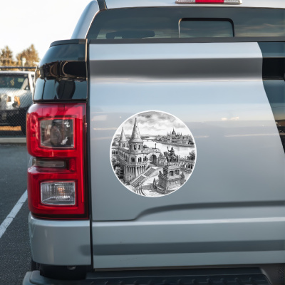 Fischerbastei aus Ungarn Budapest Aufkleber - Ansicht 2