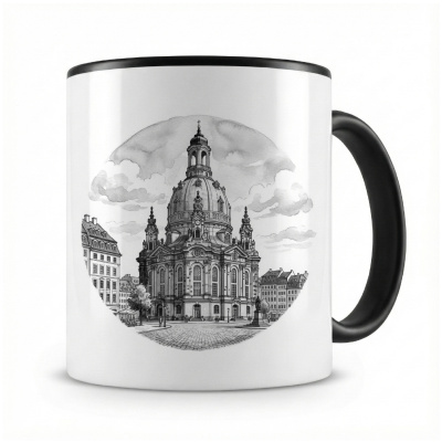 Tasse mit  Frauenkirche aus Deutschland Dresden 