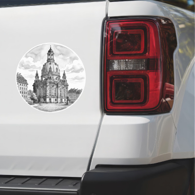 Frauenkirche aus Deutschland Dresden Aufkleber - Ansicht 2