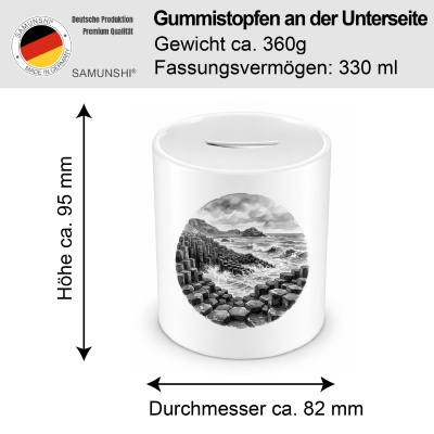 Spardose mit dem Motiv Giant�s Causeway aus Nordirland Bushmills - Ansicht 2