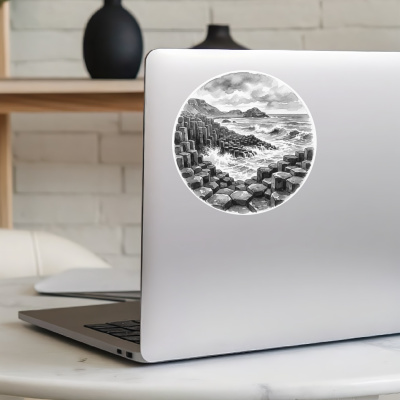 Giant�s Causeway aus Nordirland Bushmills Aufkleber - Ansicht 8