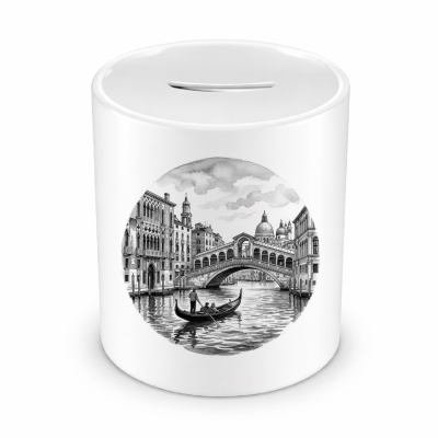Spardose mit dem Motiv Canal Grande aus Italien Venedig