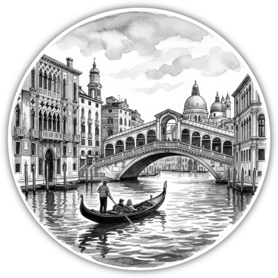 Wandtattoo  Canal Grande aus Italien Venedig 