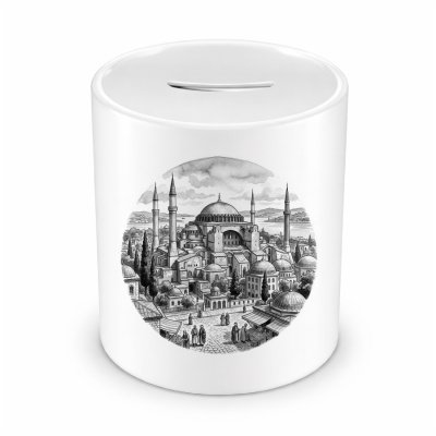 Spardose mit dem Motiv Hagia Sophia aus der T�rkei Istanbul