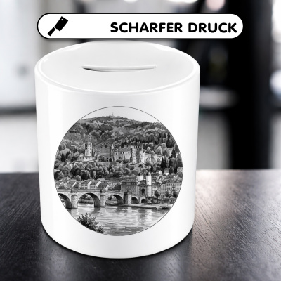 Spardose mit dem Motiv Heidelberger Schloss aus Deutschland - Ansicht 5