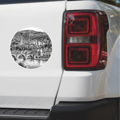 Heidelberger Schloss aus Deutschland Aufkleber - Ansicht 2