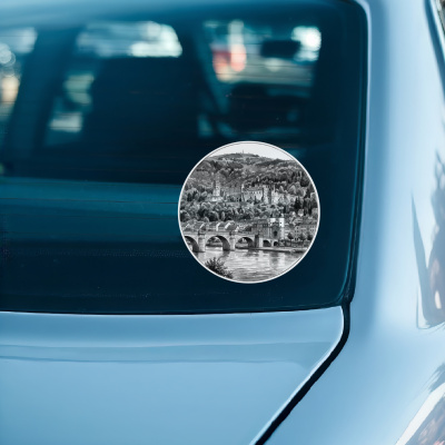 Heidelberger Schloss aus Deutschland Aufkleber - Ansicht 3