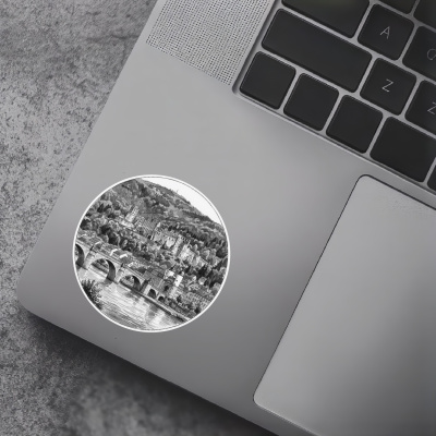 Heidelberger Schloss aus Deutschland Aufkleber - Ansicht 5