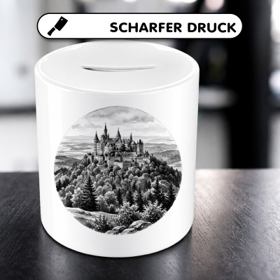 Spardose mit dem Motiv Burg Hohenzollern aus Deutschland Bisingen - Ansicht 5