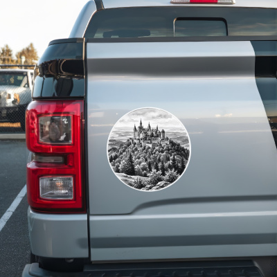 Burg Hohenzollern aus Deutschland Bisingen Aufkleber - Ansicht 2