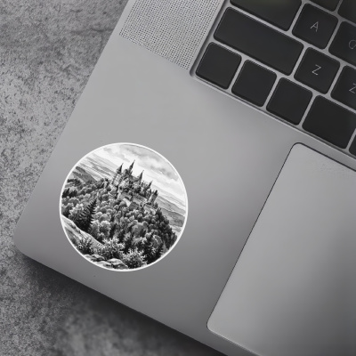 Burg Hohenzollern aus Deutschland Bisingen Aufkleber - Ansicht 5