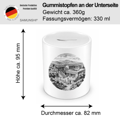 Spardose mit dem Motiv Palast von Knossos aus Griechenland Kreta - Ansicht 2