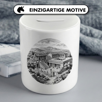 Spardose mit dem Motiv Palast von Knossos aus Griechenland Kreta - Ansicht 3