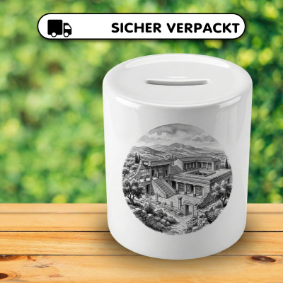 Spardose mit dem Motiv Palast von Knossos aus Griechenland Kreta - Ansicht 4