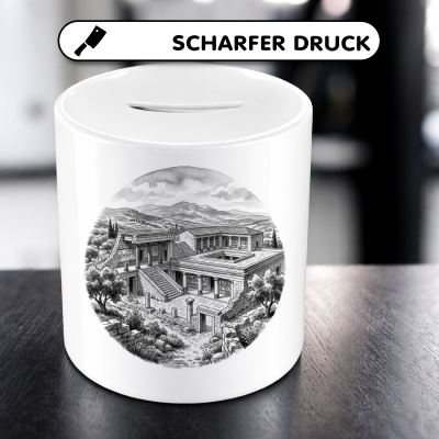 Spardose mit dem Motiv Palast von Knossos aus Griechenland Kreta - Ansicht 5