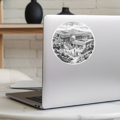 Palast von Knossos aus Griechenland Kreta Aufkleber - Ansicht 8