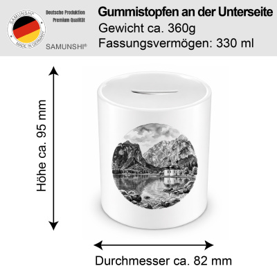 Spardose mit dem Motiv K�nigssee aus Deutschland Bayern - Ansicht 2