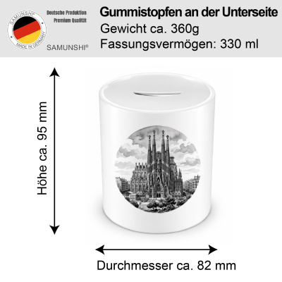 Spardose mit dem Motiv Sagrada Fam�lia aus Spanien Barcelona - Ansicht 2