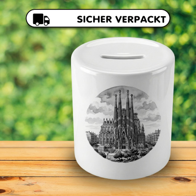 Spardose mit dem Motiv Sagrada Fam�lia aus Spanien Barcelona - Ansicht 4