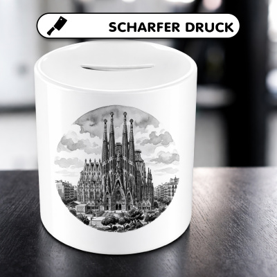 Spardose mit dem Motiv Sagrada Fam�lia aus Spanien Barcelona - Ansicht 5
