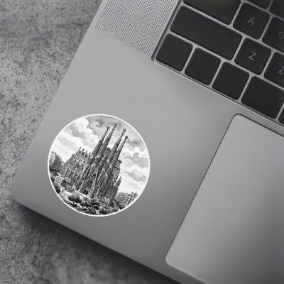 Sagrada Fam�lia aus Spanien Barcelona Aufkleber - Ansicht 5