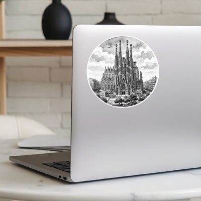 Sagrada Fam�lia aus Spanien Barcelona Aufkleber - Ansicht 8