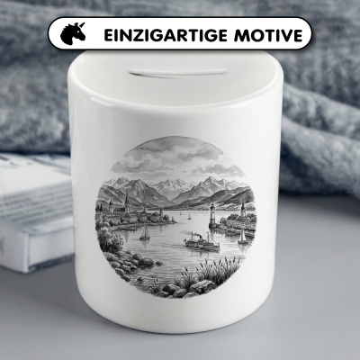 Spardose mit dem Motiv Bodensee aus Deutschland/�sterreich/Schweiz - Ansicht 3