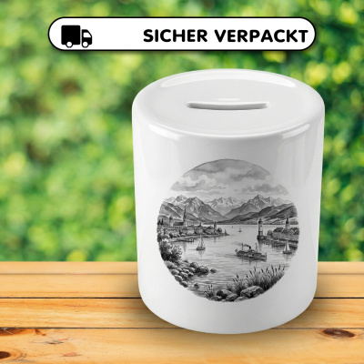 Spardose mit dem Motiv Bodensee aus Deutschland/�sterreich/Schweiz - Ansicht 4
