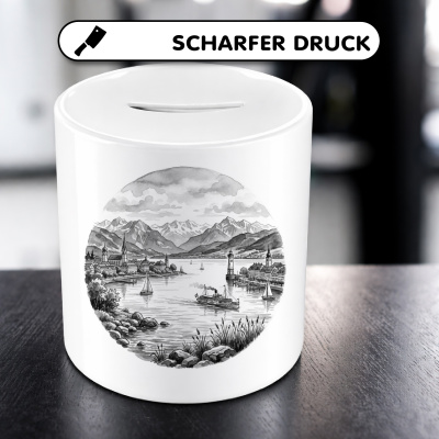 Spardose mit dem Motiv Bodensee aus Deutschland/�sterreich/Schweiz - Ansicht 5