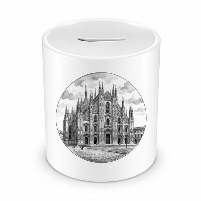 Spardose mit dem Motiv Mail�nder Dom aus Italien Mailand
