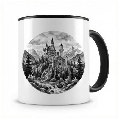 Tasse mit  Schloss Neuschwanstein aus Deutschland Bayern 