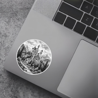 Schloss Neuschwanstein aus Deutschland Bayern Aufkleber - Ansicht 5