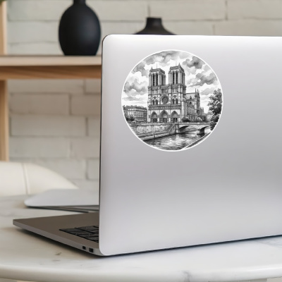 Kathedrale Notre-Dame aus Frankreich Paris Aufkleber - Ansicht 8