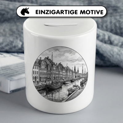Spardose mit dem Motiv Nyhavn aus D�nemark Kopenhagen - Ansicht 3