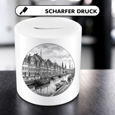 Spardose mit dem Motiv Nyhavn aus D�nemark Kopenhagen - Ansicht 5