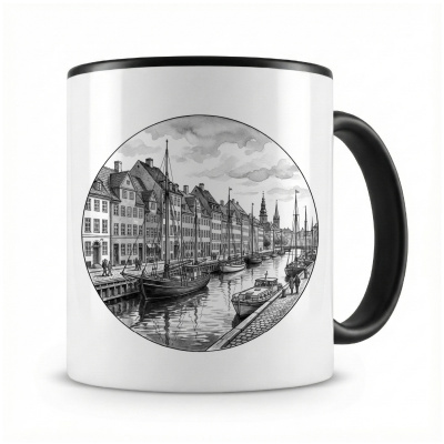 Tasse mit  Nyhavn aus D�nemark Kopenhagen 