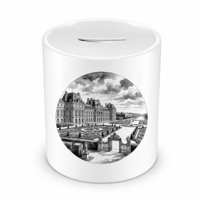 Spardose mit dem Motiv Schloss Versailles aus Frankreich
