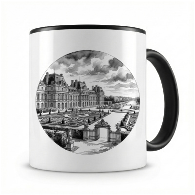 Tasse mit  Schloss Versailles aus Frankreich 