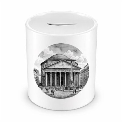 Spardose mit dem Motiv Pantheon aus Italien Rom