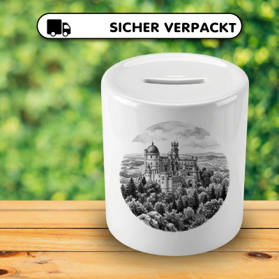Spardose mit dem Motiv Pal�cio Nacional da Pena aus Portugal Sintra - Ansicht 4