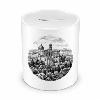 Spardose mit dem Motiv Pal�cio Nacional da Pena aus Portugal Sintra