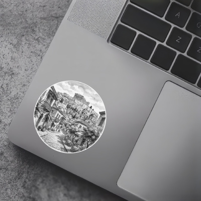 Plaka-Viertel aus Griechenland Athen Aufkleber - Ansicht 5